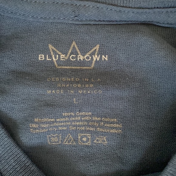 Blue Crown blue t-shirt L - Picture 3 of 3